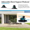 Adjustable Plastic Deck Pedestals, 24 PCS Heavy Duty Deck Blocks