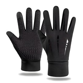 AKSIQIOL 2 pieces Sport Glove Touch Screen Waterproof Winter Gloves ，Thermal Cycling, Football, and Outdoor Sports Gloves for Men and Women