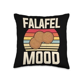 Arabic Hummus Falafel Foodie Vegetarian Vegan Middle Eastern Throw Pillow
