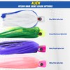 C&H Lures Alien Lure, Blue/Blue/Silver Mylar Skirt, Concave Head, Hologram
