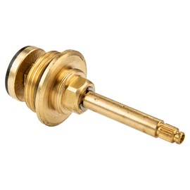 tecuro 25562 Valve Top for Flush-Mounted Valves 1 Inch with Gear Ring and IG M4 on Handle Holder, Blank Brass with Seals