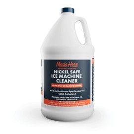 Made Here Co. Ice Machine Cleaner - Nickel-Safe Descaler and Sanitizer for Effective Cleaning- Ideal for Nickel Components - Ideal for Home or Commercial Use, 1 Gallon, Pack of 1