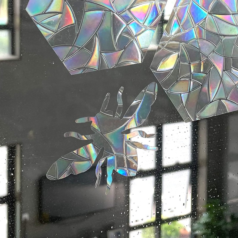 Prism Window Stickers for Bird Strikes, Anti-Collision Stickers, Prevent Birds