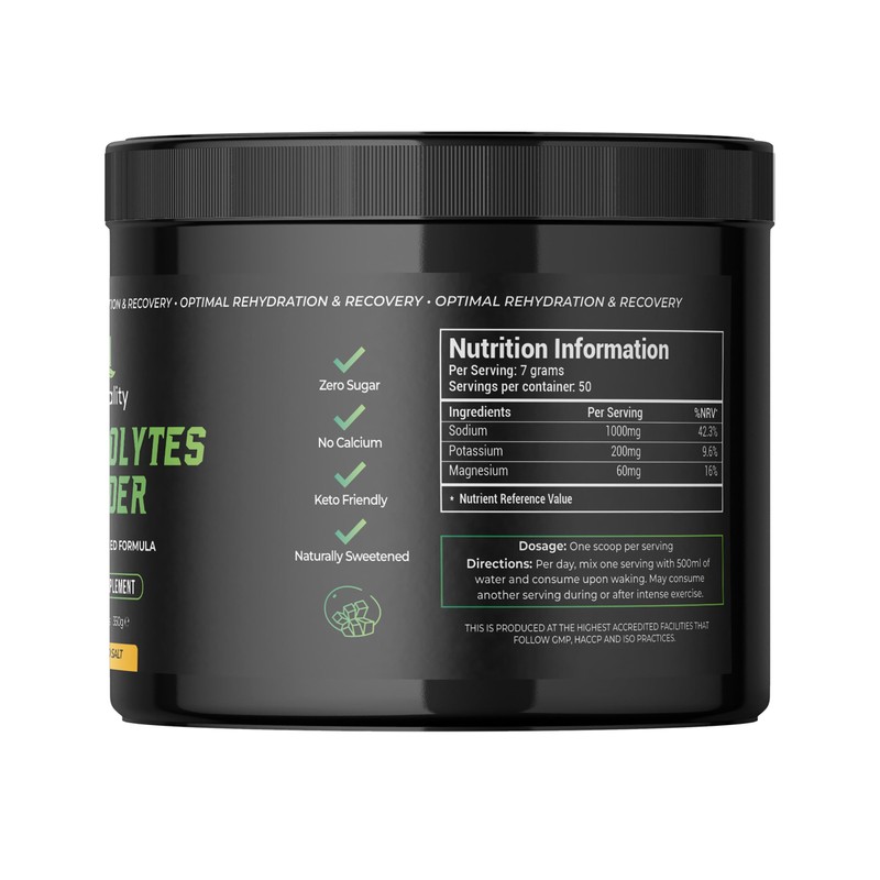 Nutrality Nutrality Electrolytes Powder 350g | Vegan | Sugar, Calcium