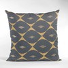 Plutus Brands Blue Plutus Cube Diamond Luxury Throw Pillow 18