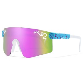 Douide Cycling Glasses for Youth Women & Men, Baseball Sunglasses UV400 Lens - Ideal for Hiking, Running, Fishing, Skiing