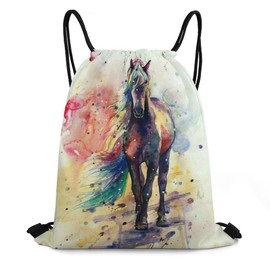 USONEPT Drawstring Backpack Waterproof Sports String Bag Adjustable Lightweight Gym Dance Sackpack for Women Men Boys Girls, 46, One Size