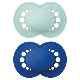 MAM MAM Original Matte Pacifier (2 pack, 1 Sterilizing Pacifier Case), Pacifiers 16 Plus Months, Baby Boy Pacifier, Best Pacifiers for Breastfed Babies, Sterilizing Storage Case