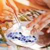 Tofficu DIY Mosaic Ceramic Tiles Irregular Shape Blue Mix 200G