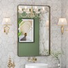 LOAAO 24”X36” Bronze Bathroom Mirrors for Vanity, Rounded Rectangle Brushed