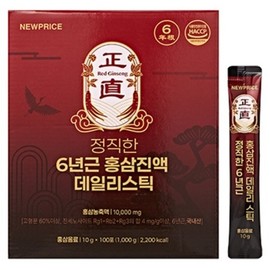 New Price Honest 6-Year-Old Red Ginseng Extract Daily Stick, 100 Servings, 1 Pack