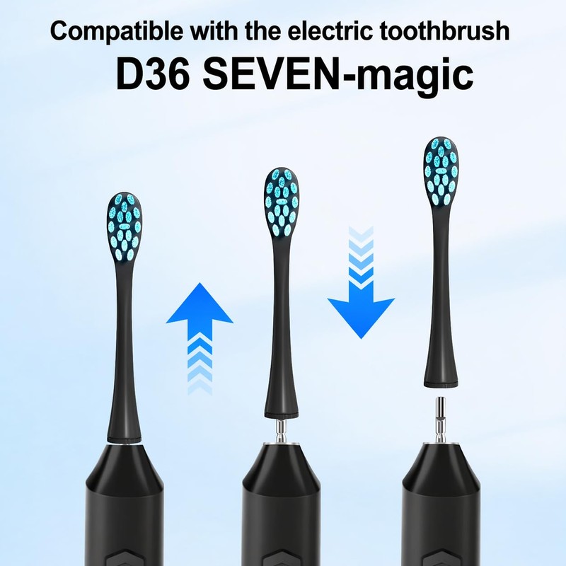 Compatible with 7MAGIC Electric Toothbrush Replacement Brush Heads,for 7MAGIC Electric