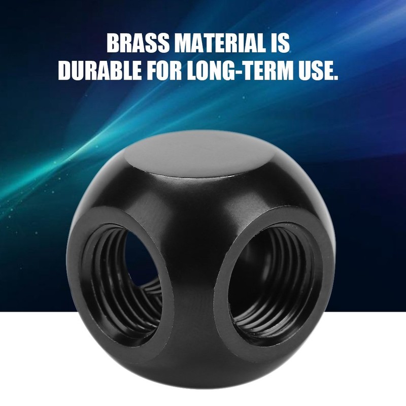 Richer-R Water Cooling Connector,2 Colors Computer Water Cooling Fitting Spherical