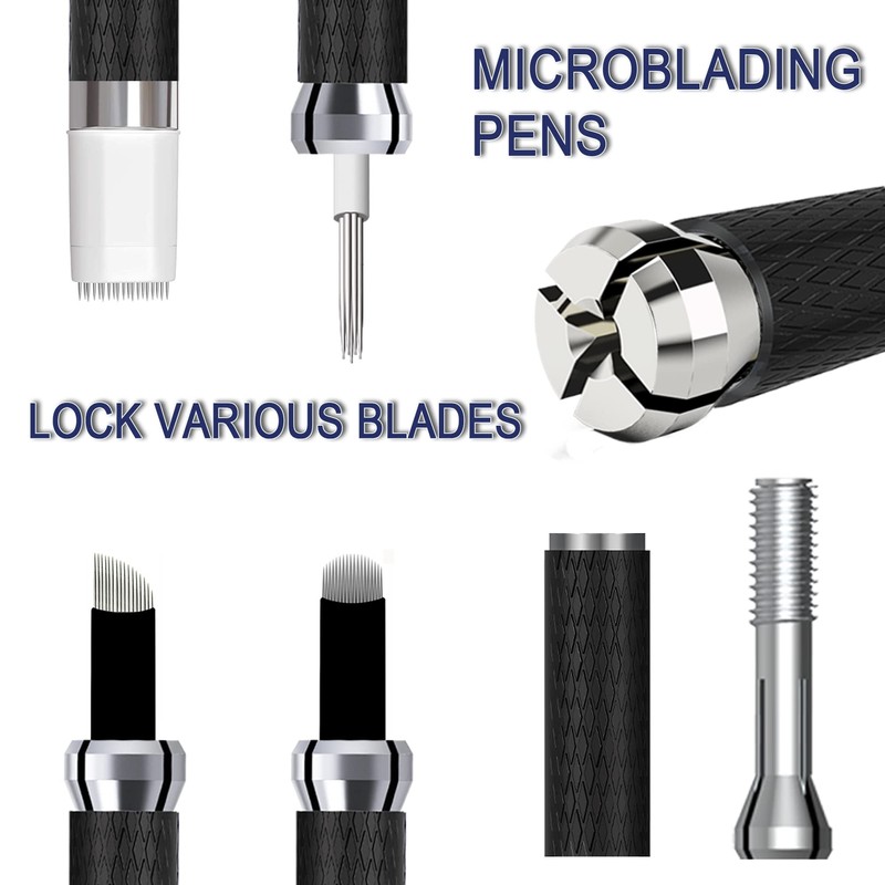 Microblading Pens 5 Piece Light Manual Tattoo Eyebrow Pens For