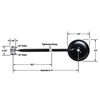 CIPA 49704, redondo CJ2A, CJ3A, CJ3B, CJ5, CJ6 pulgadas, negro
