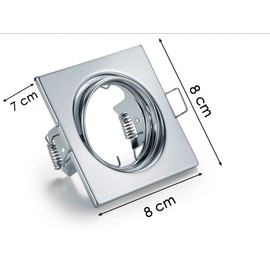 Trio Leuchten Jura 650000306 Recessed Lights Set of 3 Metal Chrome Excl. 3x GU10