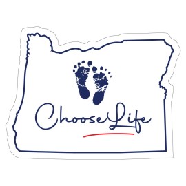 Oregon Sticker Pro-Life Sticker