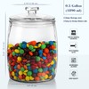 Ritayedet Half Gallon Glass Jars with Lid, Wide Mouth Cookie