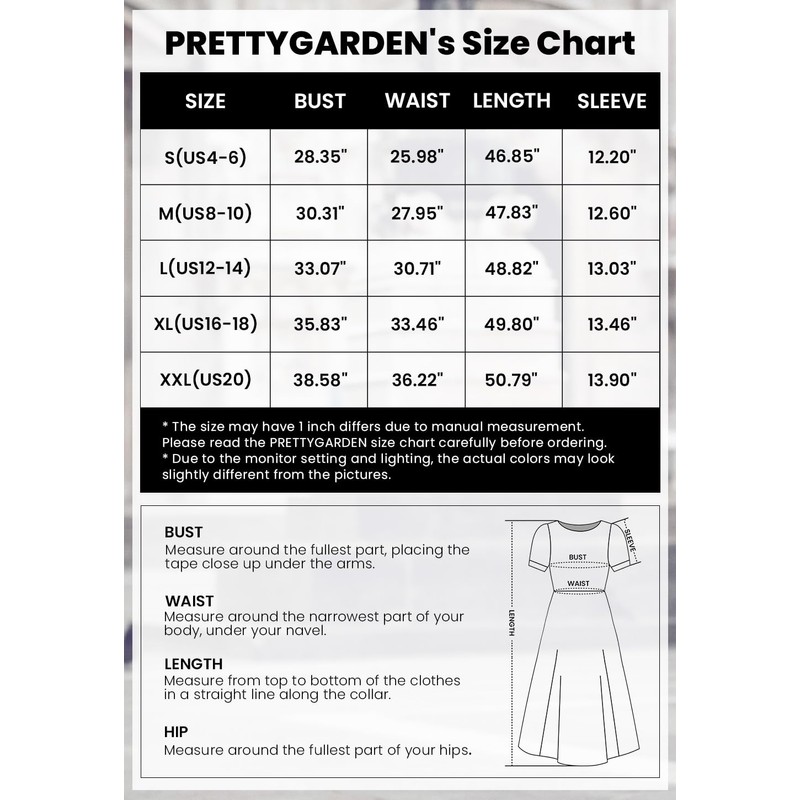 PRETTYGARDEN Women's Swiss Dot Boho Midi Dress Puff Sleeve Tiered