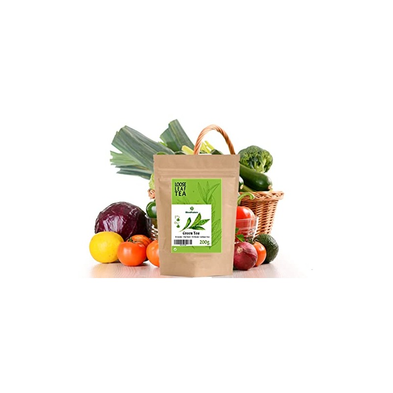 Natural Green Tea 200g for Infusions + Stainless Steel Egg