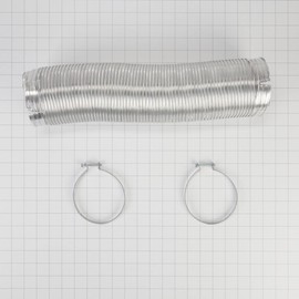 Whirlpool 4396727RP 8-Feet Dryer Vent with Clamps