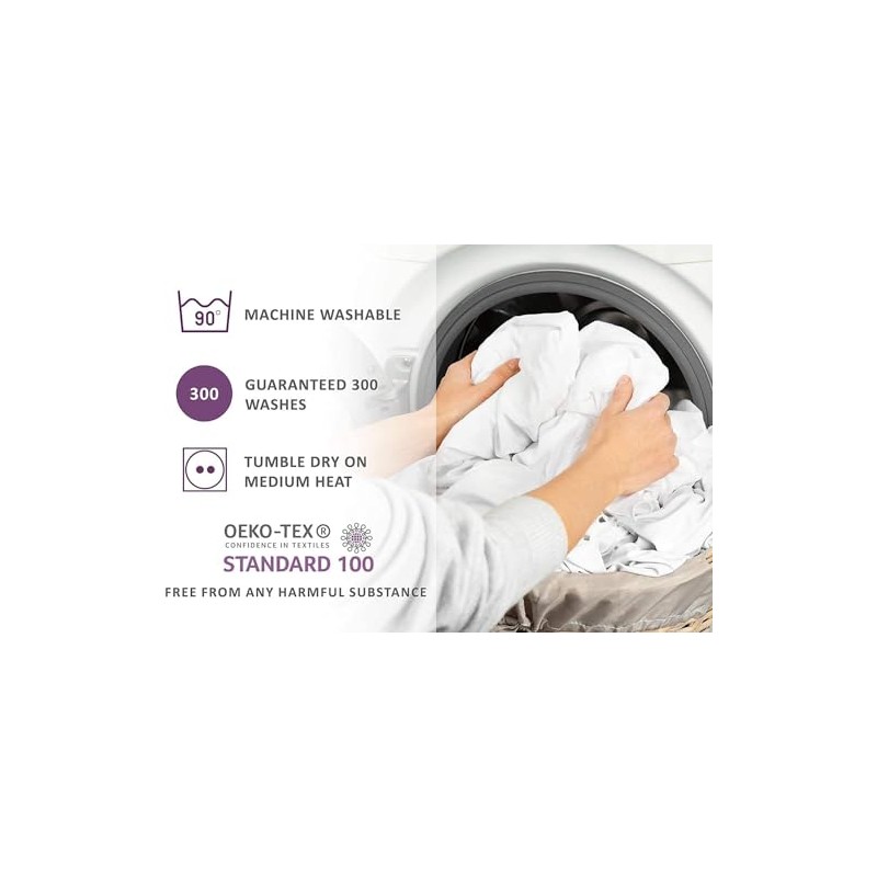 Lynmark Lynmark? Washable Bed Protector/Pad with Tucks - Single Bed