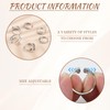 6PCS Anxiety Rings for Women Girls Silver Fidget Ring Stress