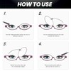 SODQW Makeup Reading Glasses for Women One Eye Rotating Magnifying