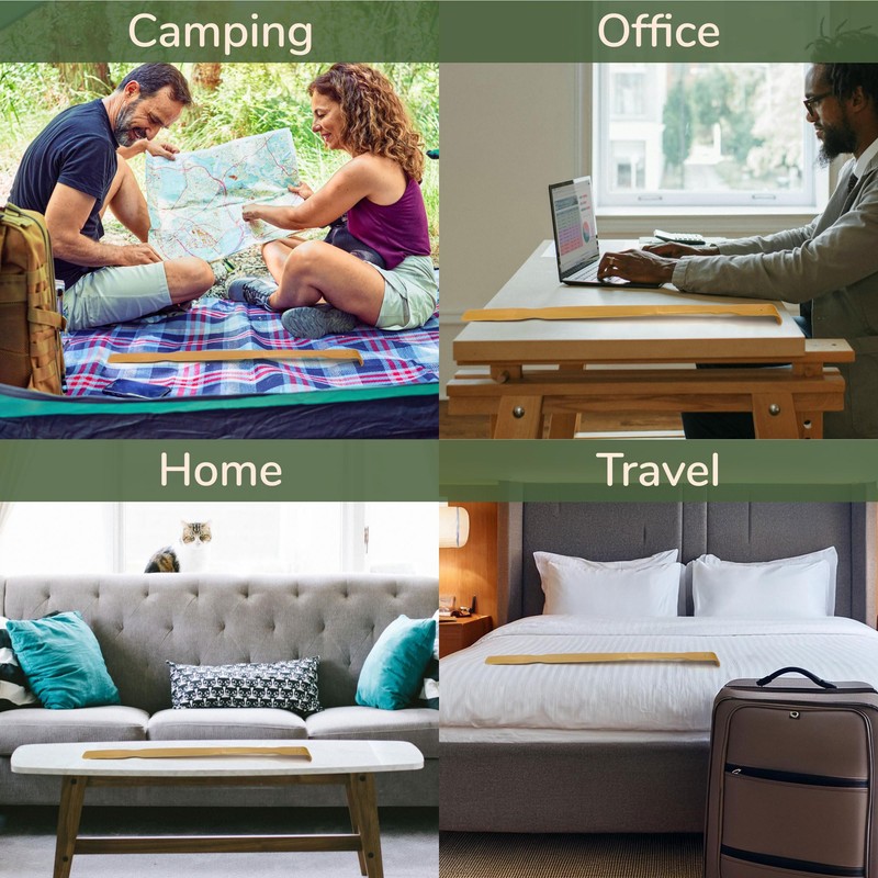 Bamboo Back Scratcher 3X Shoe Horn 25" & Tape Measure