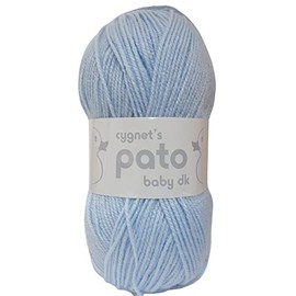 Cygnet Baby Pato DK Knitting Yarn/Wool - 100g Double Knit Ball - 13 Shades (Baby Blue - 785)