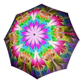 Doppler Caleido Satin Fibre Magic Open Pocket Umbrella, caleido