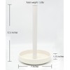 VROOMIUM Paper Towel Holder Countertop, Ceramic Base Easy-to-Clean, 1.5 lbs,