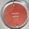 west elm Acrylic Round Picture Frame Christmas Ornament w/Magnetic Closure