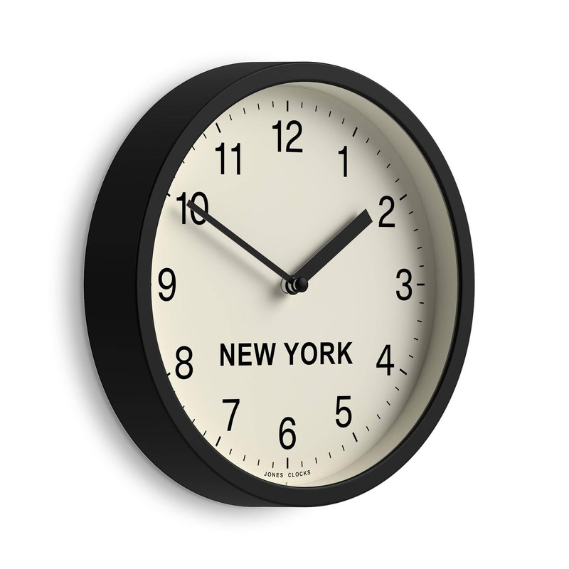 JONES CLOCKS® New York Time Zone Wall Clock | Small