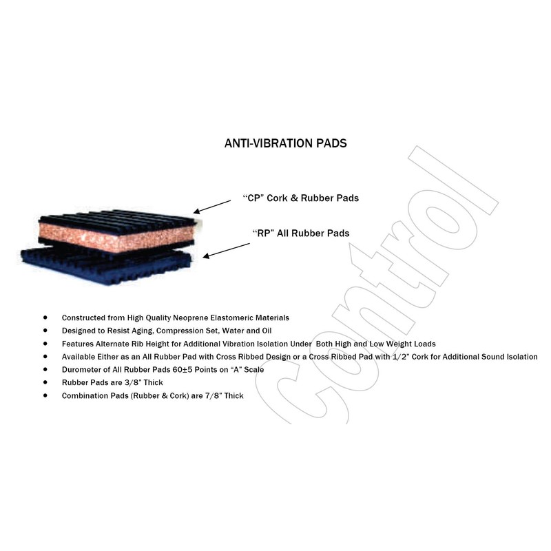 4 Pack of Anti Vibration Pads 4" x 4" x