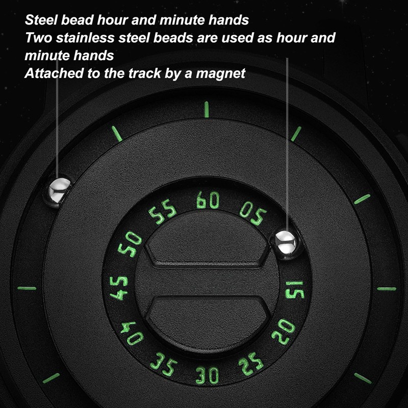 Magnetic Levitation Watch Minimalist Unisex Levitation Ball Dial Quartz Watches