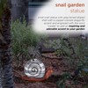 Alpine Corporation WQA1600 Alpine Create Snail Solar-Powered LED Light Garden