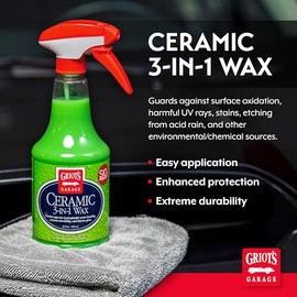 Griot's Garage Cera Cerámica 3 en 1, 10978, 650 ml, Verde, para Cuidado Automotriz