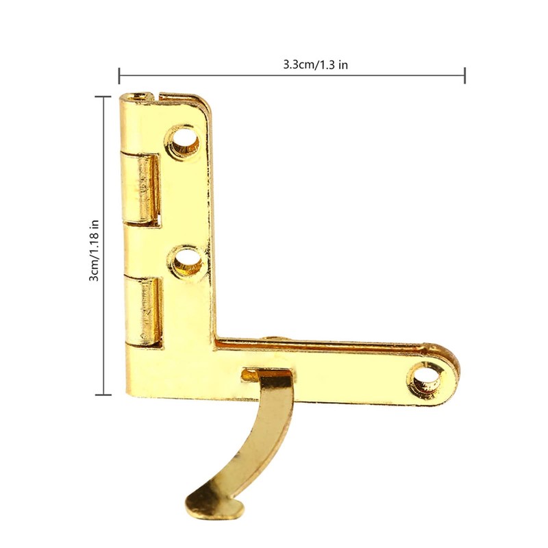 Small Quadrant Hinge, 20Pcs Jewelry Box 90 Degree Hinges with