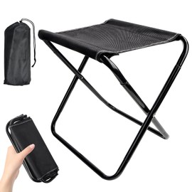 Encuryna Folding Stool, Camping Stool, Portable Foldable Camping Chair, Outdoor Stool, Folding Camping Stool, Folding Stool for Travel, Barbecue, Camping, Concerts, Fishing, Hiking