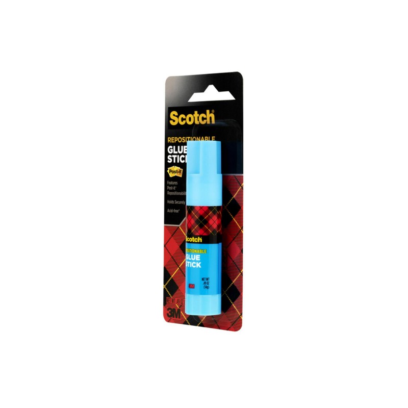 Scotch Restickable Glue Stick, 0.49 oz – Repositionable, Washable, Non-Toxic