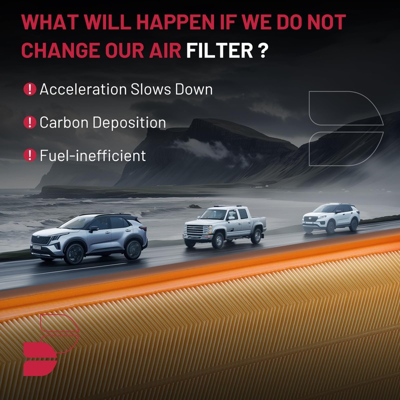 BDFHYK CA11062 Engine Air Filter Compatible with Land Rover Discovery,