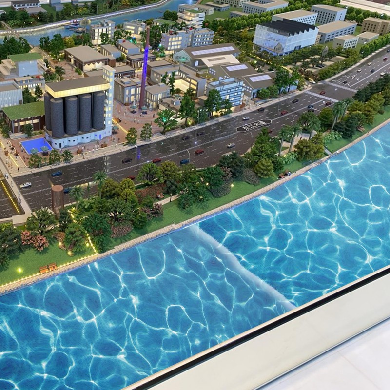 Cabilock 5Pcs Artificial River Tile Sheet 11.61X8.26In Simulated Water-Print Stickers