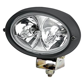 HELLA 1GA 996 161-131 Halogen-Worklight - Oval 100 - 12/24V - mounting - Vertical - Long-range illumination - Cable: 2000mm - Plug: AMP