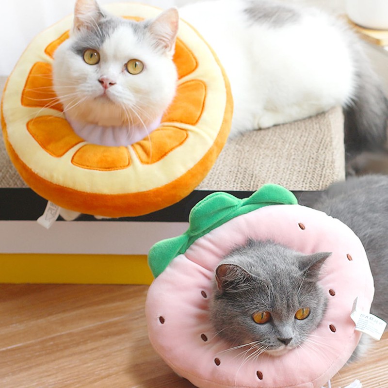 MeowMate Elizabeth Collar, Small Dog, Strawberry Shape, Pet Supplies, Anti-Scratch,