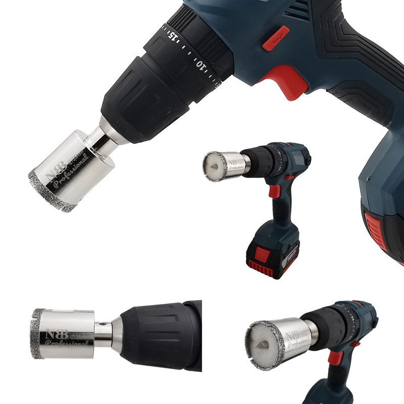 NBB Galvanised Diamond Drill Bit with Triangular Shaft Diamond Crown