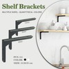 Mooche 25 cm L Shelf Brackets, Pack of 2 Shelf