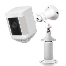 Heymaillc Adjustable Security Wall Mount Compatible with Ring Spotlight Cam Battery and Ring Spotlight Cam Plus/Pro (Battery)，360° Adjustable Indoor/Outdoor Mounting Bracket Camera System-White