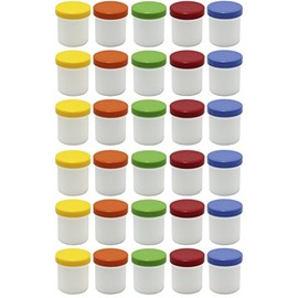 Frühes Forschen 30 ointment tins high, 12 ml capacity with coloured lids