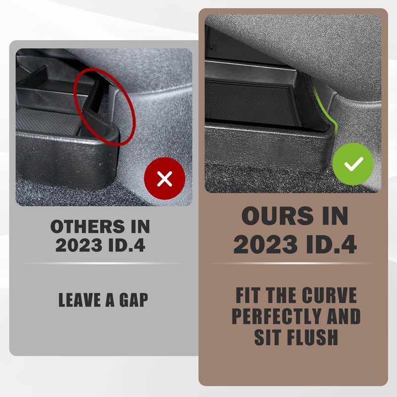 Muslogy for 2023 2024 VW ID.4 Center Console Tray &